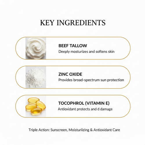 Beef Tallow & Zinc SPF Sun Balm